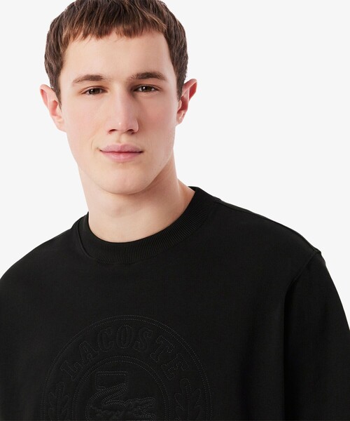 「LACOSTE」 半袖Tシャツ 2 ブラック メンズの画像