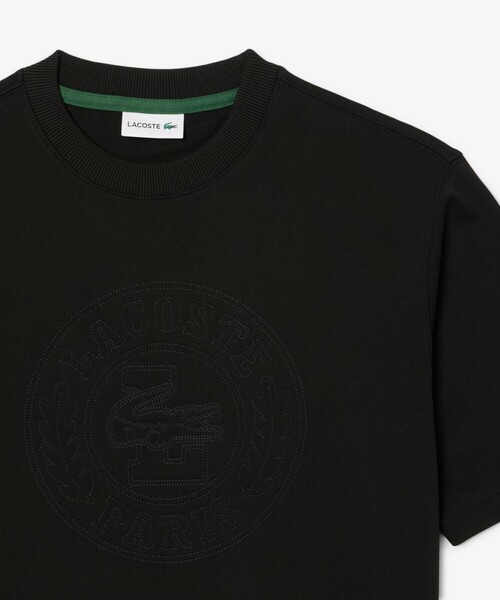 「LACOSTE」 半袖Tシャツ 2 ブラック メンズの画像