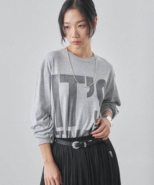 Whim Gazette（ウィム ガゼット） tシャツ BIGロゴ ロンTEE レディース