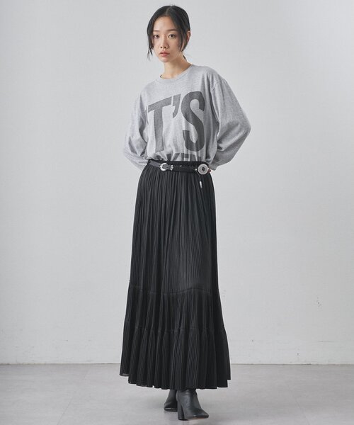 Whim Gazette（ウィム ガゼット） tシャツ BIGロゴ ロンTEE レディース