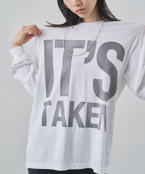 Whim Gazette（ウィム ガゼット） tシャツ BIGロゴ ロンTEE レディース