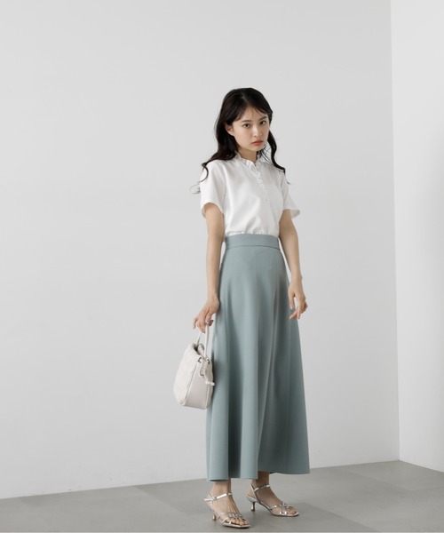 「N.（N. Natural Beauty Basic）」 半袖ブラウス MEDIUM ブラック系その他 レディース_画像4