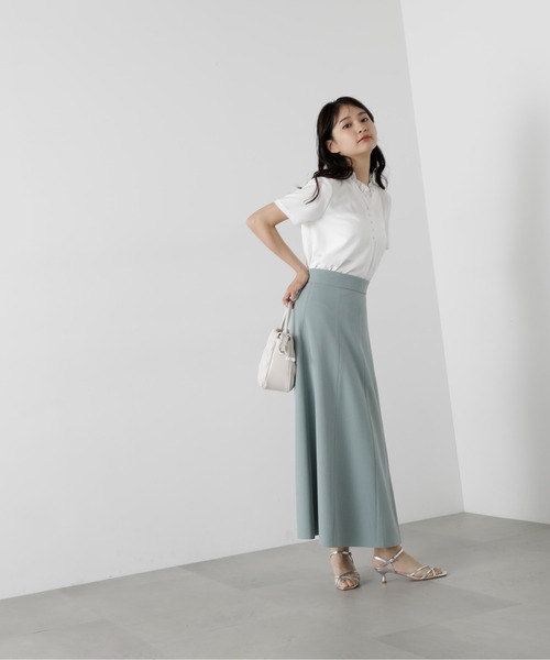 「N.（N. Natural Beauty Basic）」 半袖ブラウス MEDIUM ブラック系その他 レディース_画像5