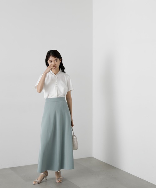 「N.（N. Natural Beauty Basic）」 半袖ブラウス MEDIUM ブラック系その他 レディース_画像9