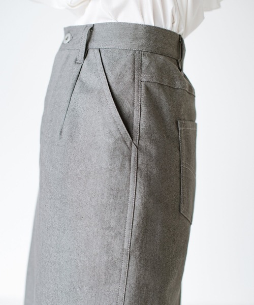 「haco!」 デニムスカート X-LARGE グレー レディース_画像4