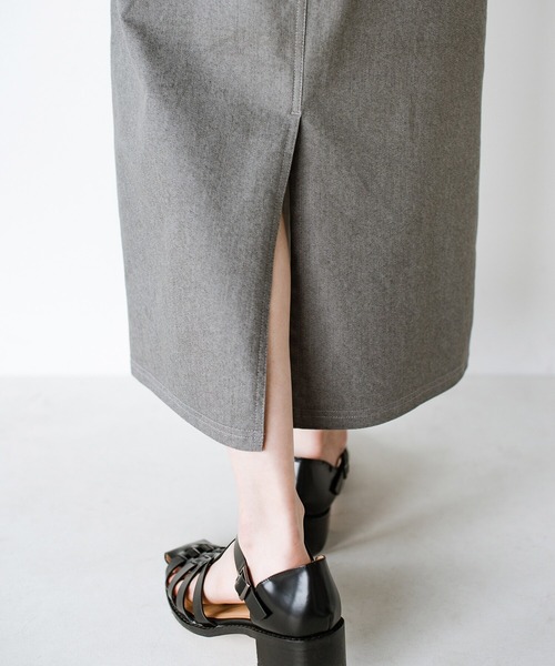 「haco!」 デニムスカート X-LARGE グレー レディース_画像6