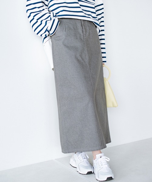 「haco!」 デニムスカート X-LARGE グレー レディース_画像7