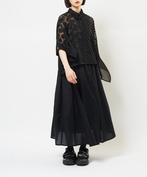 gomme（ゴム） ブラウス シャツ スクエアシャツ レディース メンズ