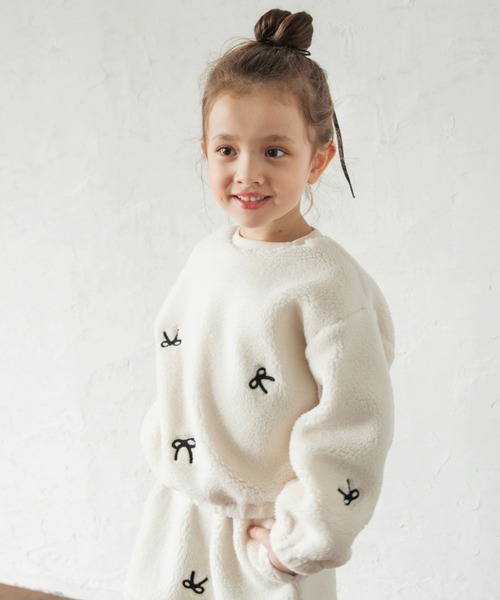 branshes（ブランシェス） トレーナー 「セットアップ対応」リボン総柄