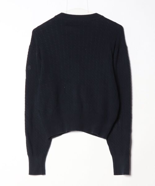 「RANDEBOO」 ニットカーディガン FREE ネイビー レディース_画像2