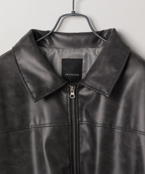 ジーナシス　ヴィンテージ　レザーブルゾン JEANASIS（ジーナシス） ブルゾン アウター ヴィンテージレザー