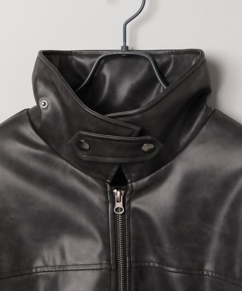 JEANASIS（ジーナシス） レザーブルゾン FREE ブラック レディース