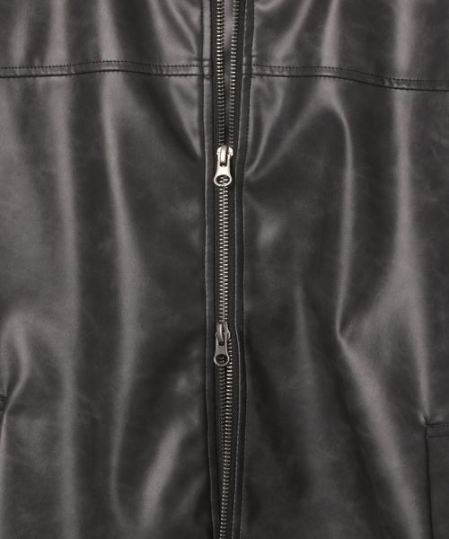 JEANASIS（ジーナシス） レザーブルゾン FREE ブラック レディース