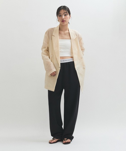 ツイです！美品　ADAM ET ROPE' テーラードジャケット　フリー ADAM ET ROPE'（アダムエロペ） テーラードジャケット FREE キナリ