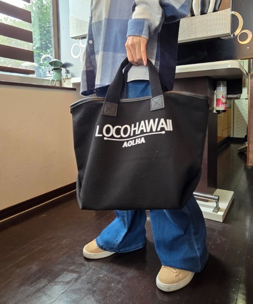 Loco Ocean（ロコオーシャン） トートバッグ ハワイロゴキャンバス