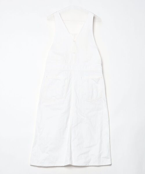 「mat quotidien」 サロペットスカート - ホワイト レディース_画像2