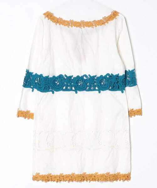 「PHILOSOPHY DI ALBERTA FERRETTI」 レース7分袖ワンピース 36 ホワイト レディース_画像2