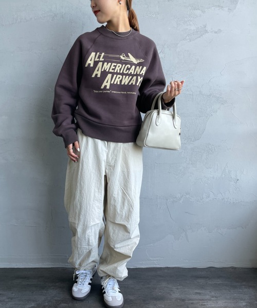 AMERICANA（アメリカーナ） スウェットカットソー ONE SIZE 杢グレー