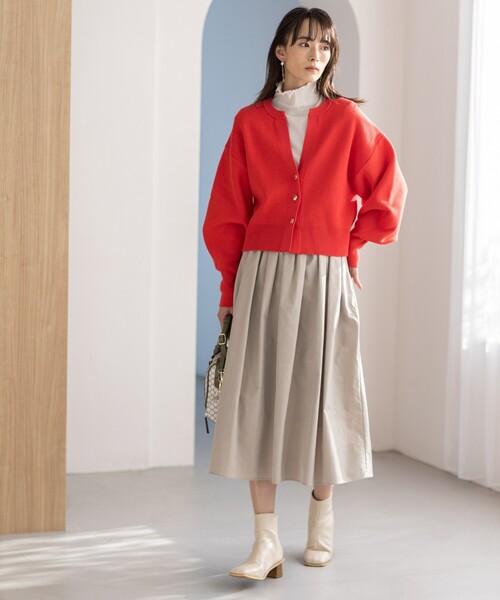 「THE SHOP TK 」 ニットカーディガン 11 ナチュラル レディース_画像6