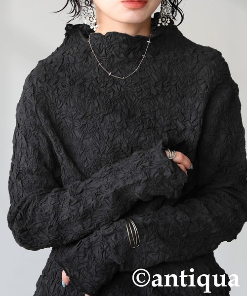 antiqua（アンティカ） シャーリング トップス レディース : ZOZOTOWN