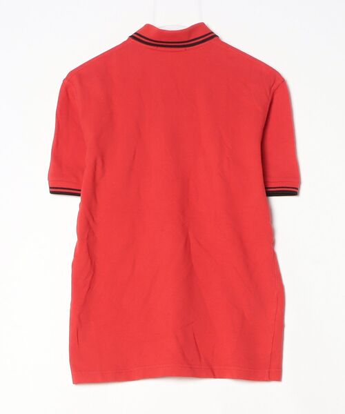 「FRED PERRY」 半袖ポロシャツ 36 レッド メンズ_画像2