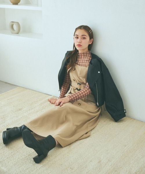 「mysty woman」 ライダースジャケット FREE ホワイト系その他 レディース_画像2