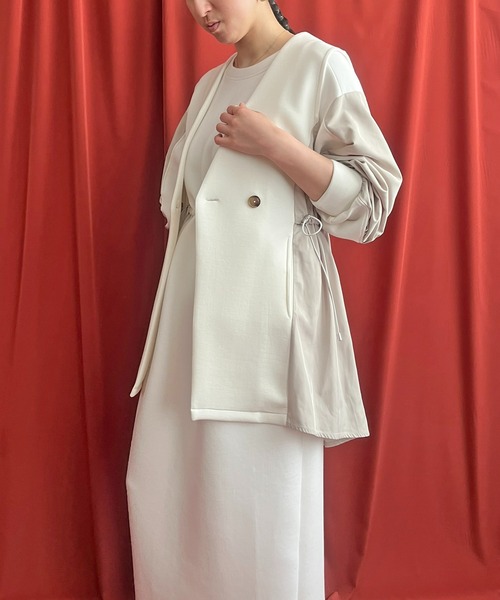 「LHELBIE」 長袖ワンピース M ブラック レディース_画像7