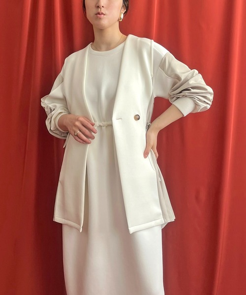 「LHELBIE」 長袖ワンピース M ブラック レディース_画像9