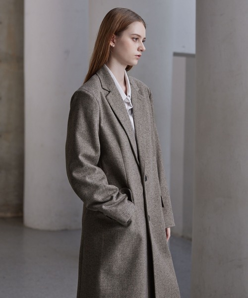 CLEL（クレイル） チェスターコート S グレー メンズ : ZOZOTOWN Yahoo