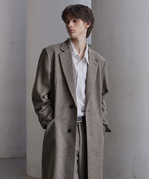CLEL（クレイル） チェスターコート S グレー メンズ : ZOZOTOWN Yahoo