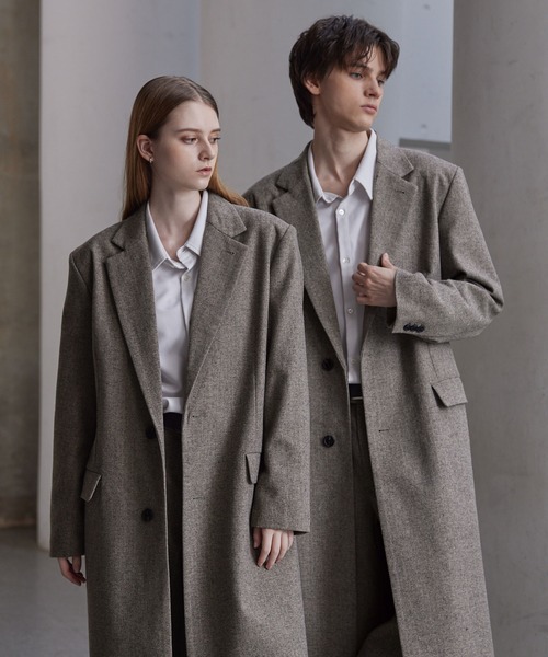 CLEL（クレイル） チェスターコート S グレー メンズ : ZOZOTOWN Yahoo