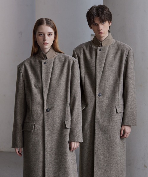 CLEL（クレイル） チェスターコート S グレー メンズ : ZOZOTOWN Yahoo