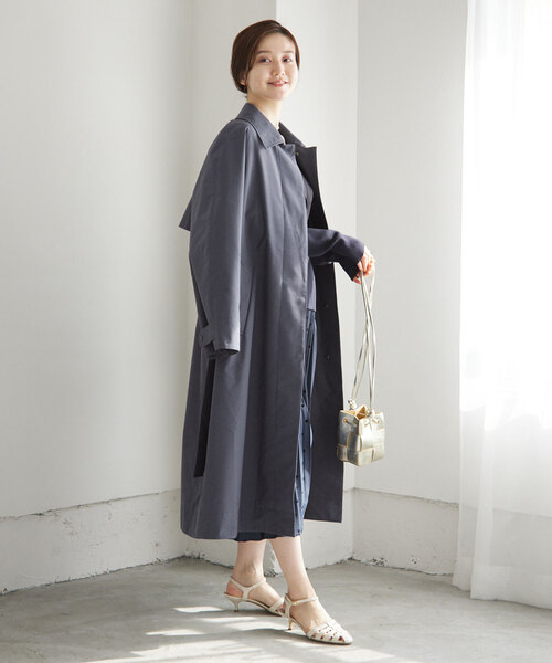 [IENA] пальто с отложным воротником 36 бежевый женский 