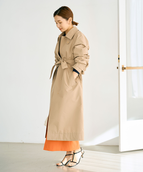 [IENA] пальто с отложным воротником 36 бежевый женский 