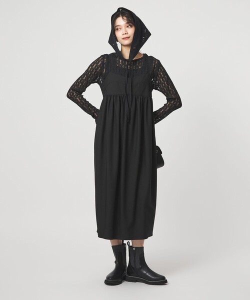 【1度着用のみ美品】ゆったりシルエット ブラウス キャミソール付き Aライン PROTAGONISTA（プロタゴニスタ） ワンピース 「別注」「PROTAGONISTA