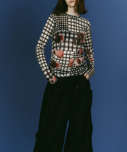 ニット+セーター knuthmarf jacquard print knit green Knuth Marf（クヌースマーフ） ニット セーター 「Knuth Marf」fruit
