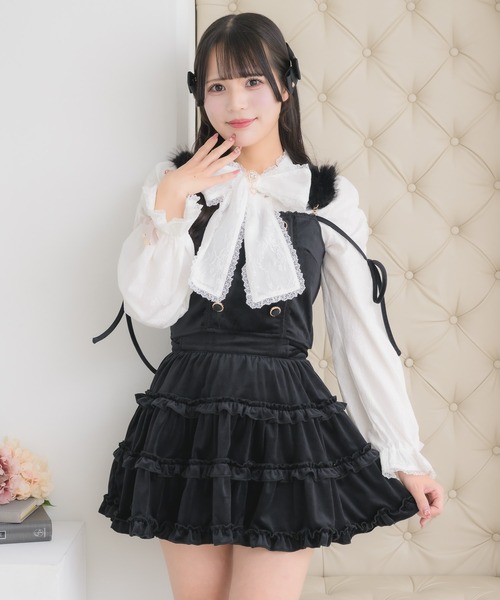 ROJITA（ロジータ） セットアップ ベロアビスチェ＋スカート