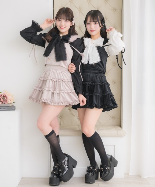 ROJITA（ロジータ） セットアップ ベロアビスチェ＋スカート