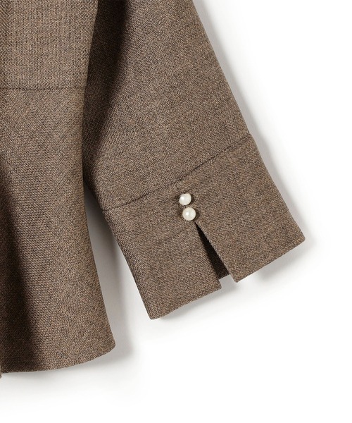 「SHIPS.me」 長袖ブラウス S ベージュ レディース_画像8