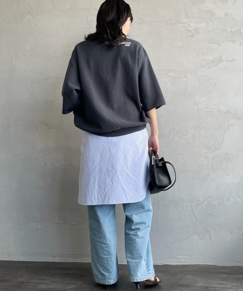 「AMERICANA」 スウェットカットソー ONE SIZE ブラウン レディース_画像7