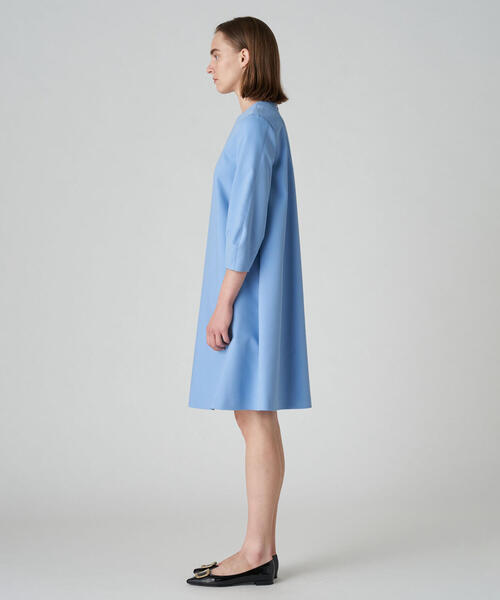 「BALLSEY」 7分袖ワンピース 36 ネイビー レディース_画像3