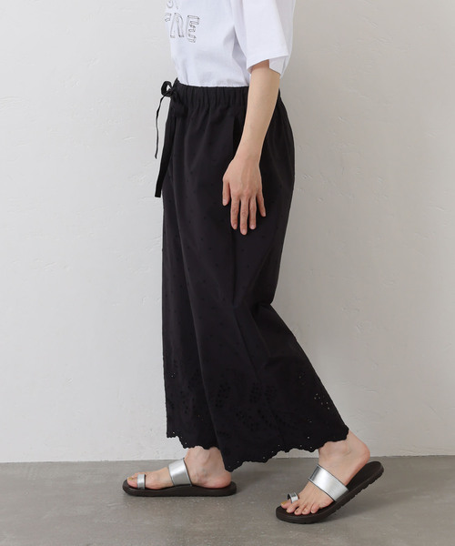 「JOURNAL STANDARD LUXE」 イージーパンツ FREE ブラック レディース_画像2