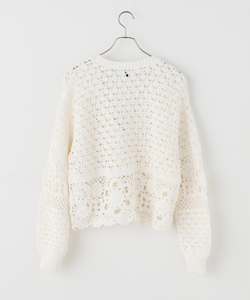 U by spick &amp; span 手編みローゲジニット U by spick & span 手編みローゲジニット 【公式通販】