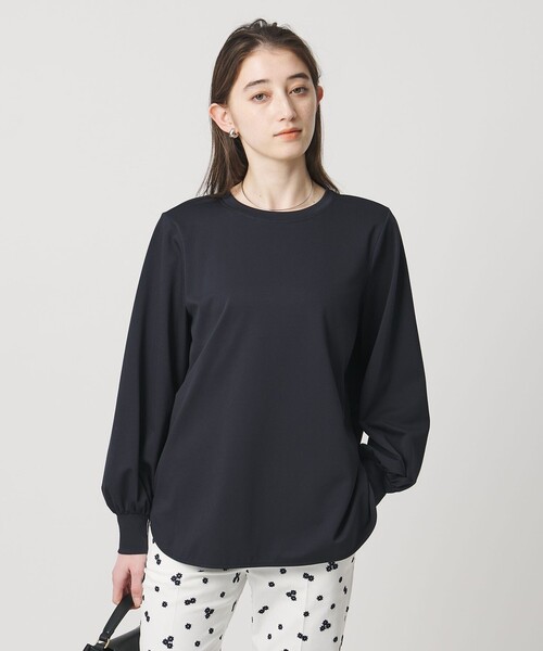 UNITED ARROWS ブラック 長袖カットソー UNITED ARROWS（ユナイテッドアローズ） tシャツ ポンチ ロング