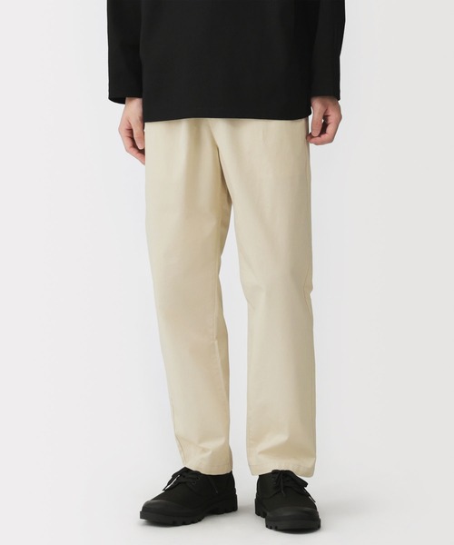 無印良品（MUJI） パンツ 紳士 洗いざらしコットンイージーパンツ