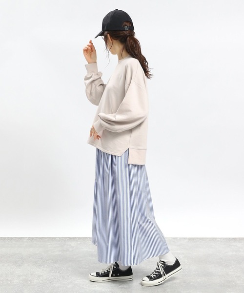 「GLOBAL WORK Smile Seed Store」 スウェットカットソー MEDIUM ブラック レディース_画像4