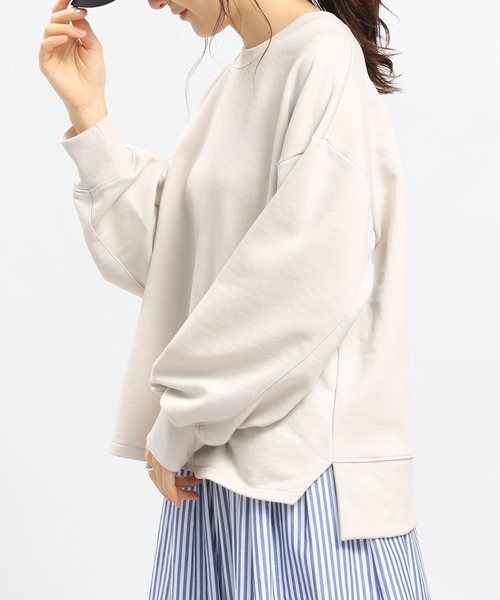 「GLOBAL WORK Smile Seed Store」 スウェットカットソー MEDIUM ブラック レディース_画像7