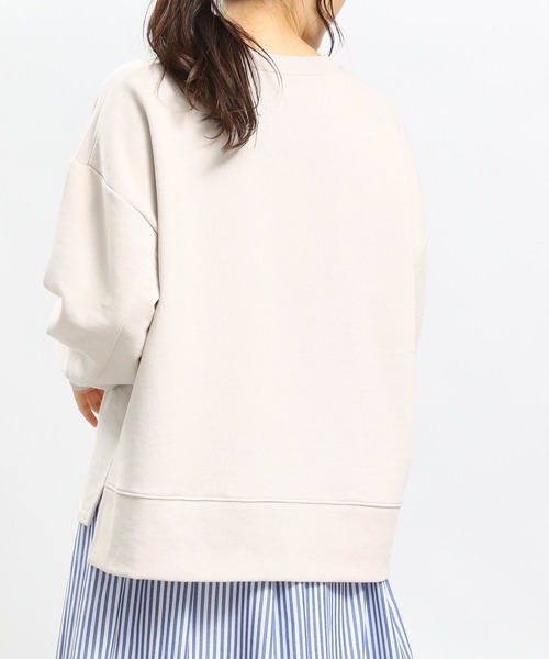 「GLOBAL WORK Smile Seed Store」 スウェットカットソー MEDIUM ブラック レディース_画像8