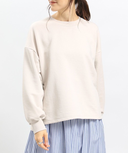 「GLOBAL WORK Smile Seed Store」 スウェットカットソー MEDIUM ブラック レディース_画像9