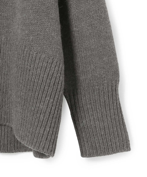 「ADAM ET ROPE'」 ニットカーディガン FREE チャコールグレー レディース_画像3